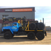 Лесовозный тягач Урал с ГМ VM10L74 , 6х6
