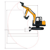 Мини-экскаватор TZCO TZ60EXD